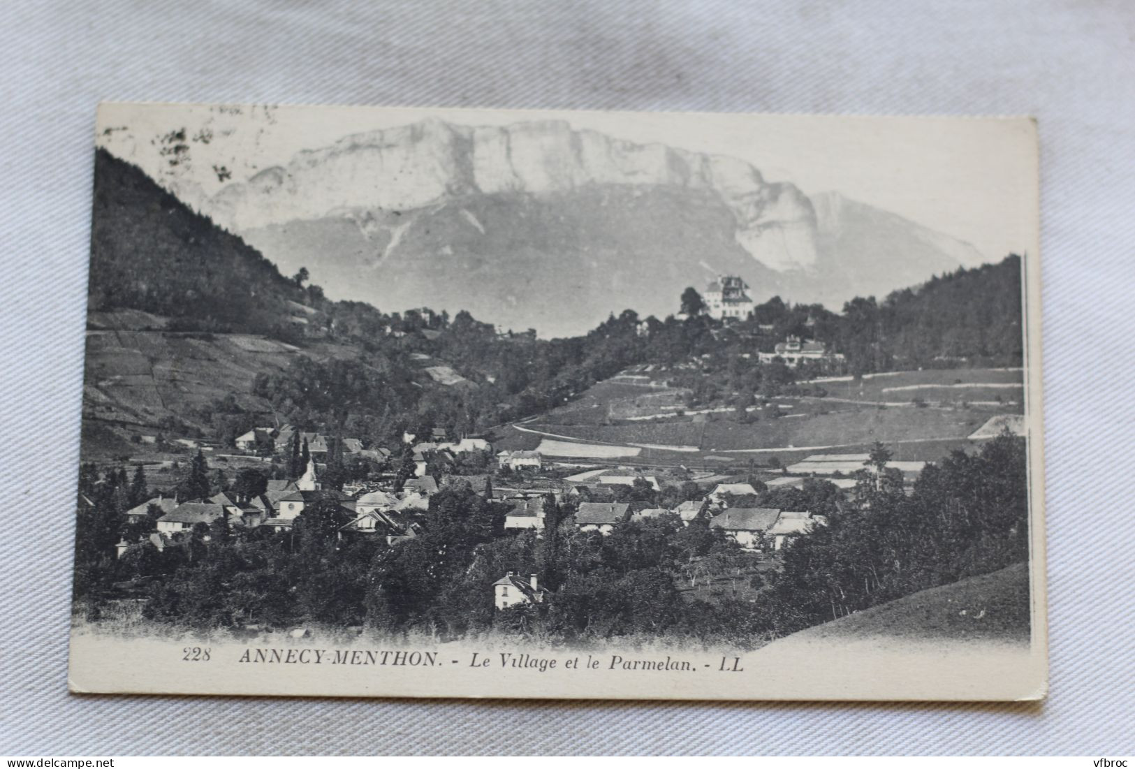 N891, Cpa 1923, Annecy Menthon, Le Village Et Le Parmelan, Haute Savoie 74 - Annecy