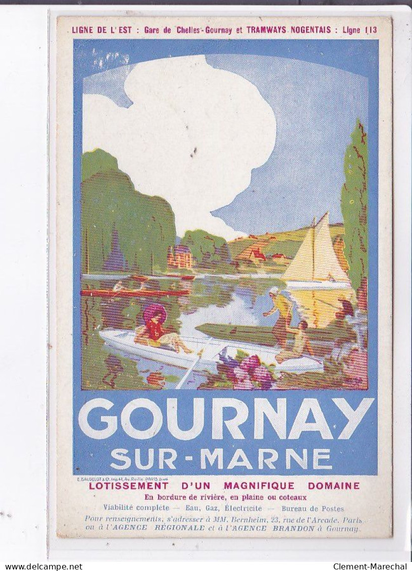 PUBLICITE : Gournay Sur Marne - Lotissement  - Agence Brandon  - Très Bon état - Pubblicitari