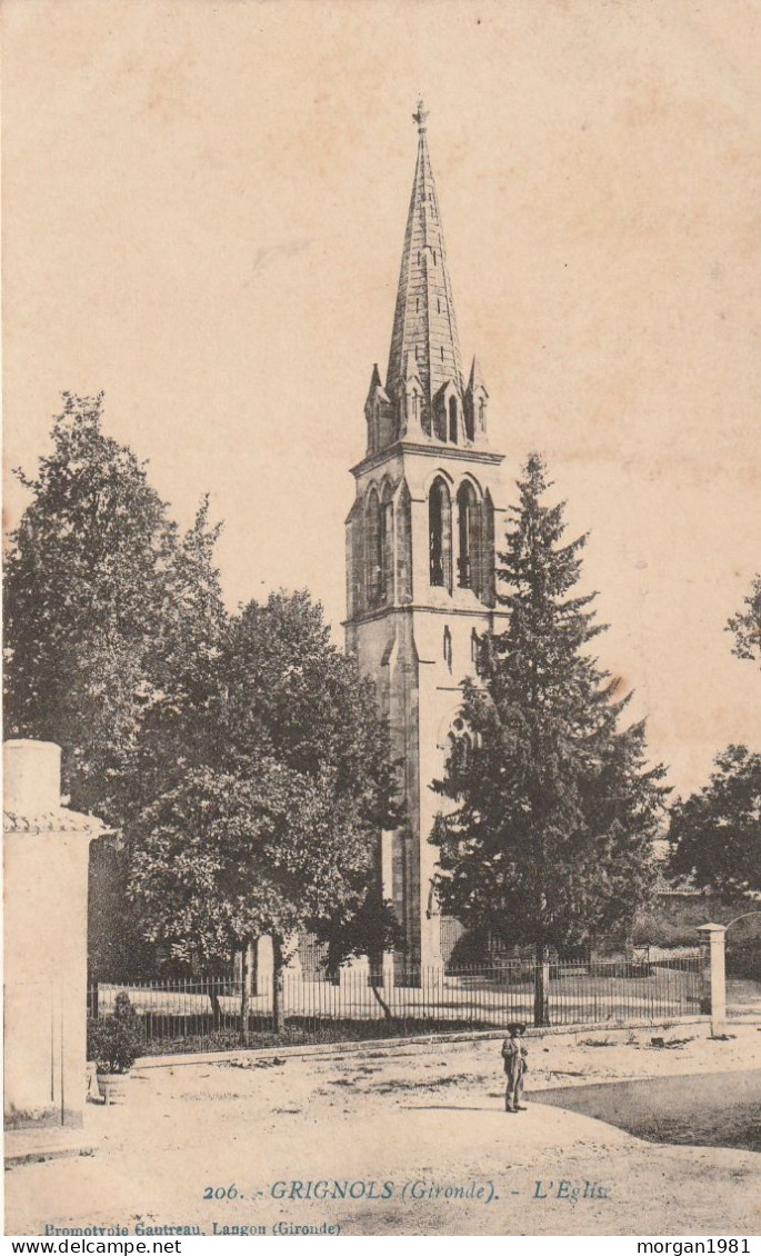 GRIGNOLS.     L'EGLISE - Autres & Non Classés