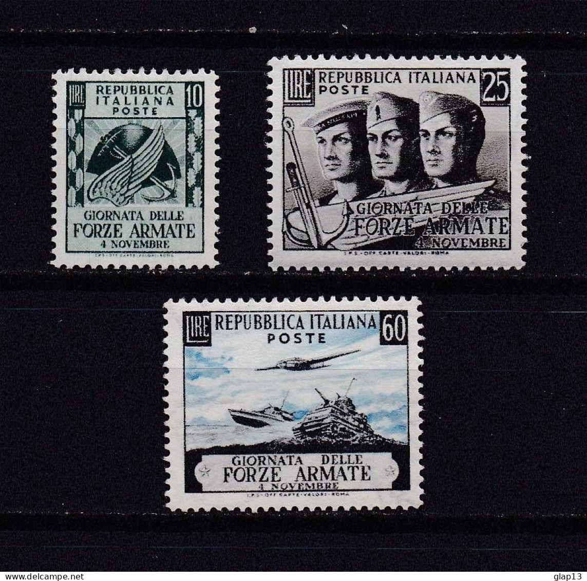 ITALIE 1952 TIMBRE N°637/39 NEUF AVEC CHARNIERE ARMEES - 1946-60: Mint/hinged