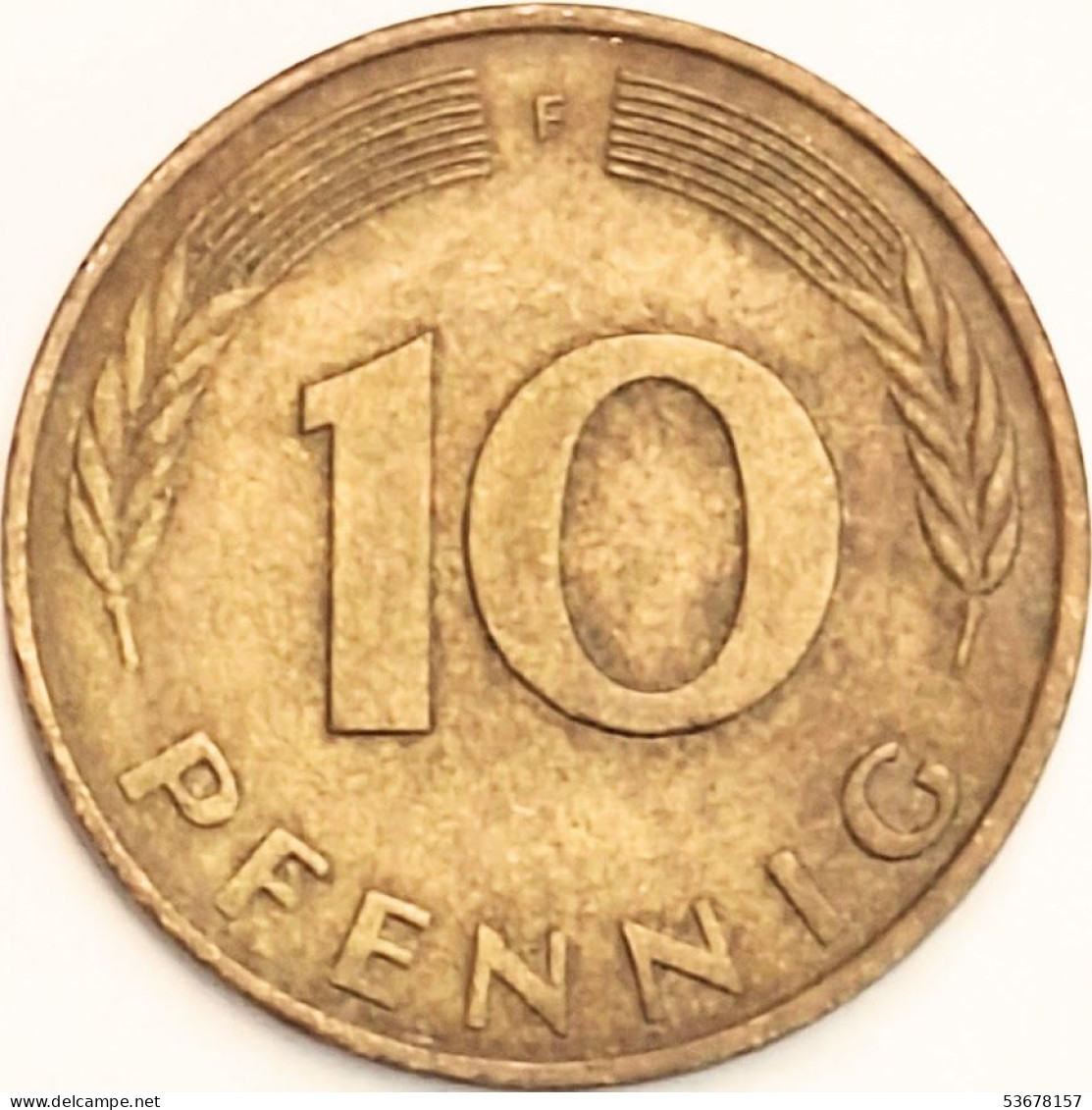 Germany Federal Republic - 10 Pfennig 1979 F, KM# 108 (#4664) - 10 Pfennig