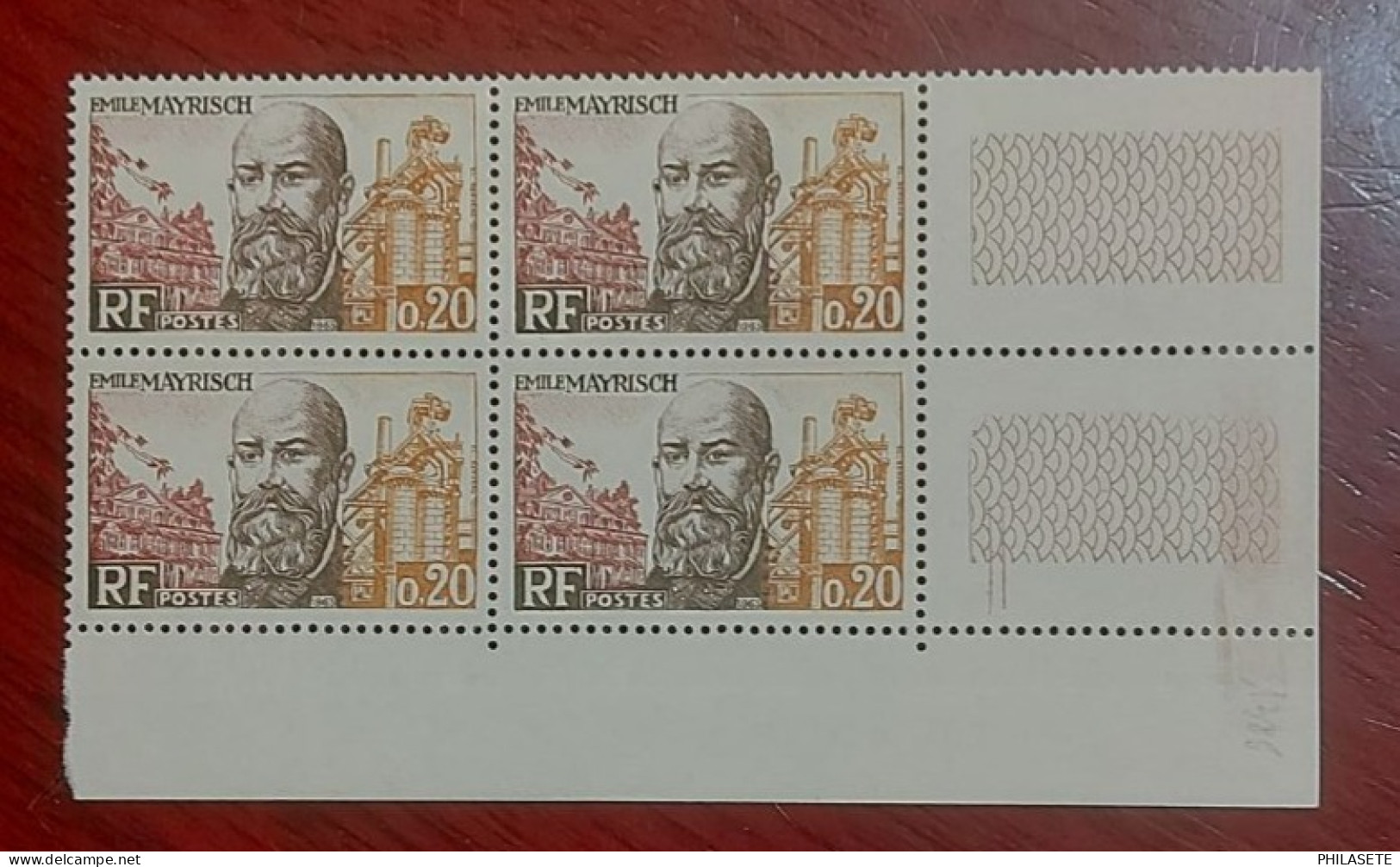 France 1963 Neufs N** Bloc De 4 Timbres YT N° 1385 Émile Mayrisch - Neufs