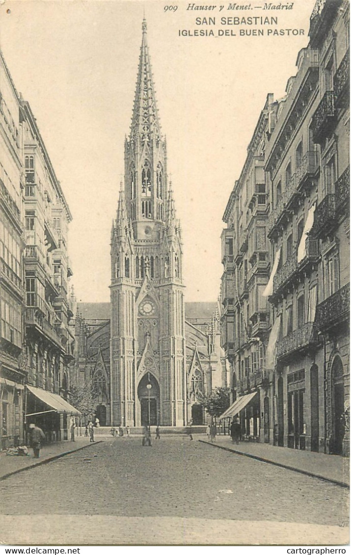 Postcard Spania San Sebastián Iglesia Del Buen Pastor - Guipúzcoa (San Sebastián)