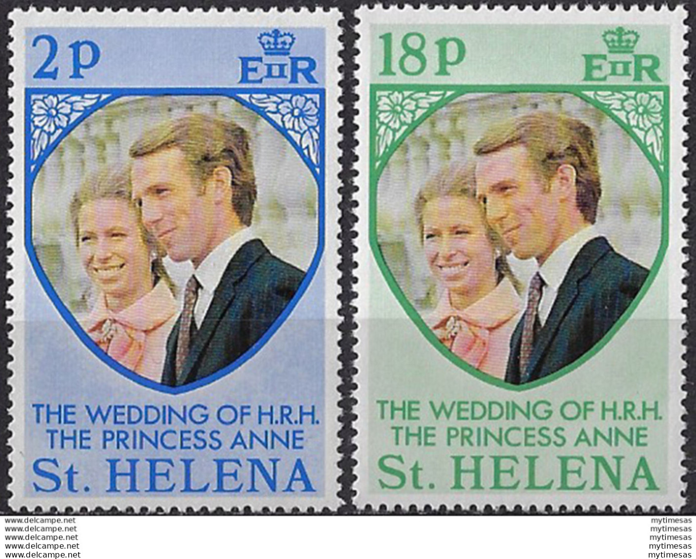 1973 St Helena Royal Wedding 2v. MNH SG N. 295/96 - Other & Unclassified