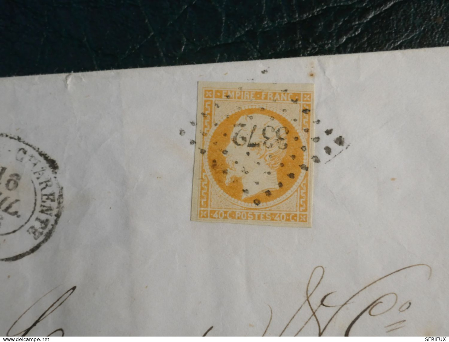 FRANCE   LETTRE  1856 TONNAY A JARNAC   +  NAP. 40C   +AFF. INTERESSANT+DP10 - 1849-1876: Klassik