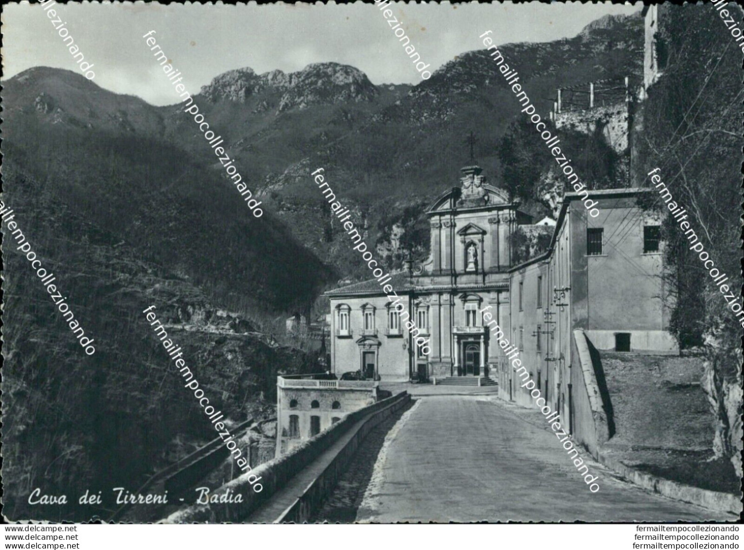 Bi305 Cartolina Cava Dei Tirreni Badia Provincia Di Salerno - Salerno