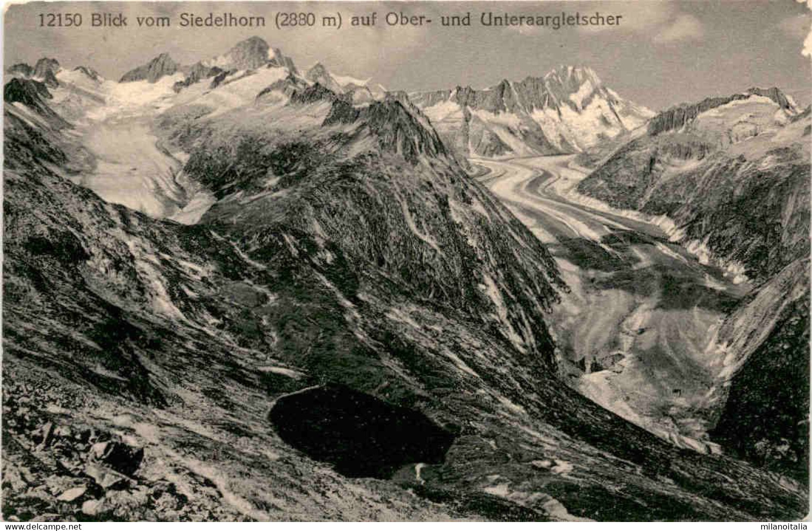 Blick Vom Siedelhorn Auf Ober- Und Unteraargletscher (12150) - Guttannen