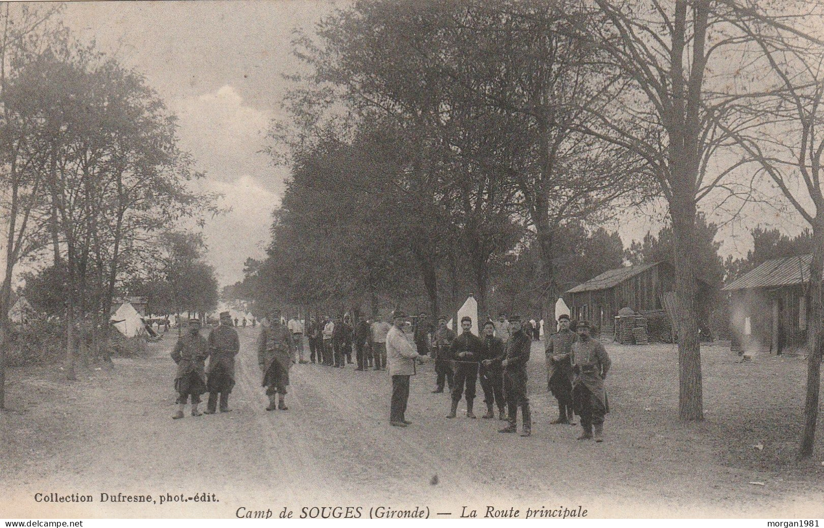 MARTIGNAS.  CAMP DE SOUGES    LA ROUTE PRINCIPALE - Autres & Non Classés