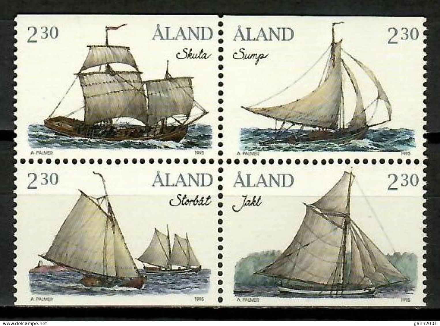 Aland 1995 / Ships MNH Barcos Schiffe Bateaux / Mp15  38-19 - Barche