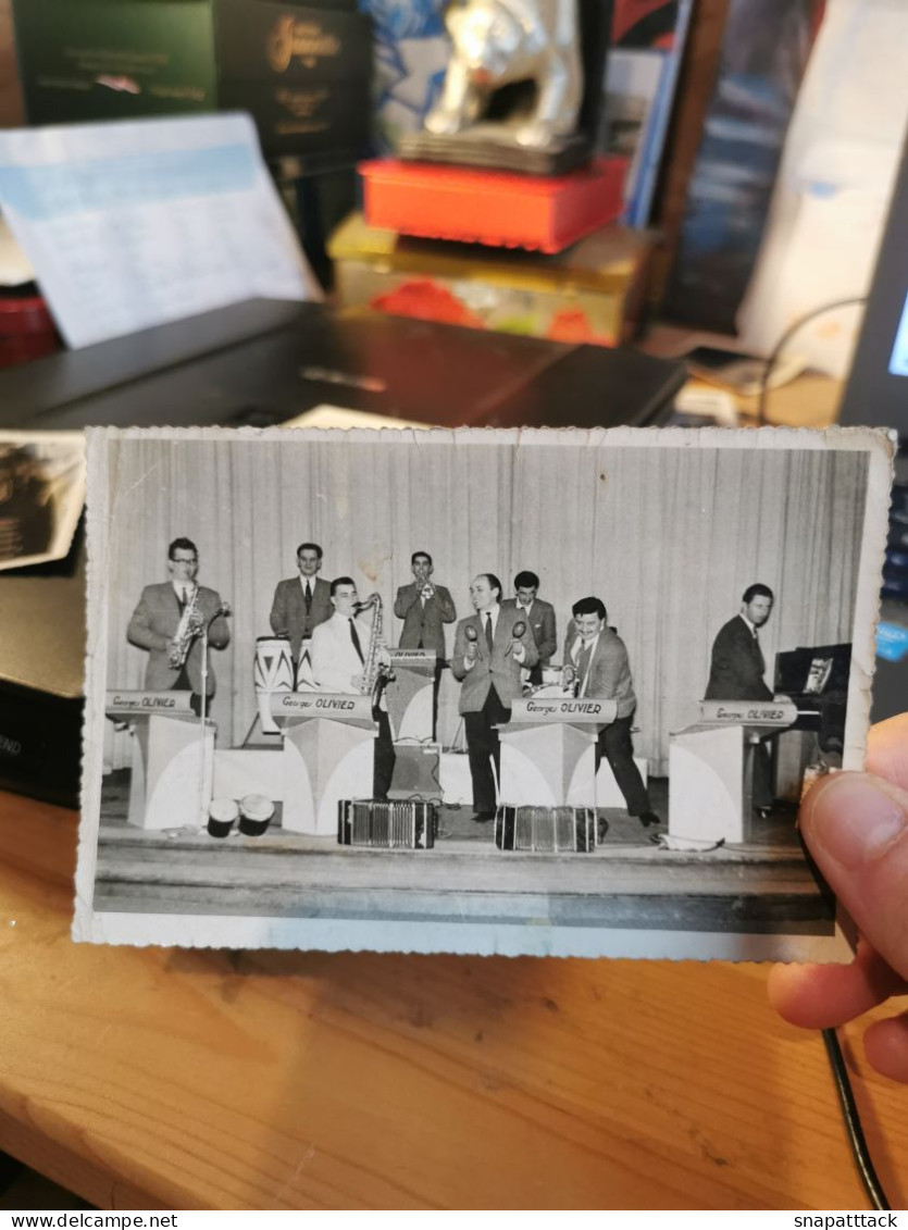 Jolie Photographie Orchestre Georges Olivier De Loison Sous Lens, Pas De Calais, Hauts De France, 12,7x8,5cm - Sonstige & Ohne Zuordnung