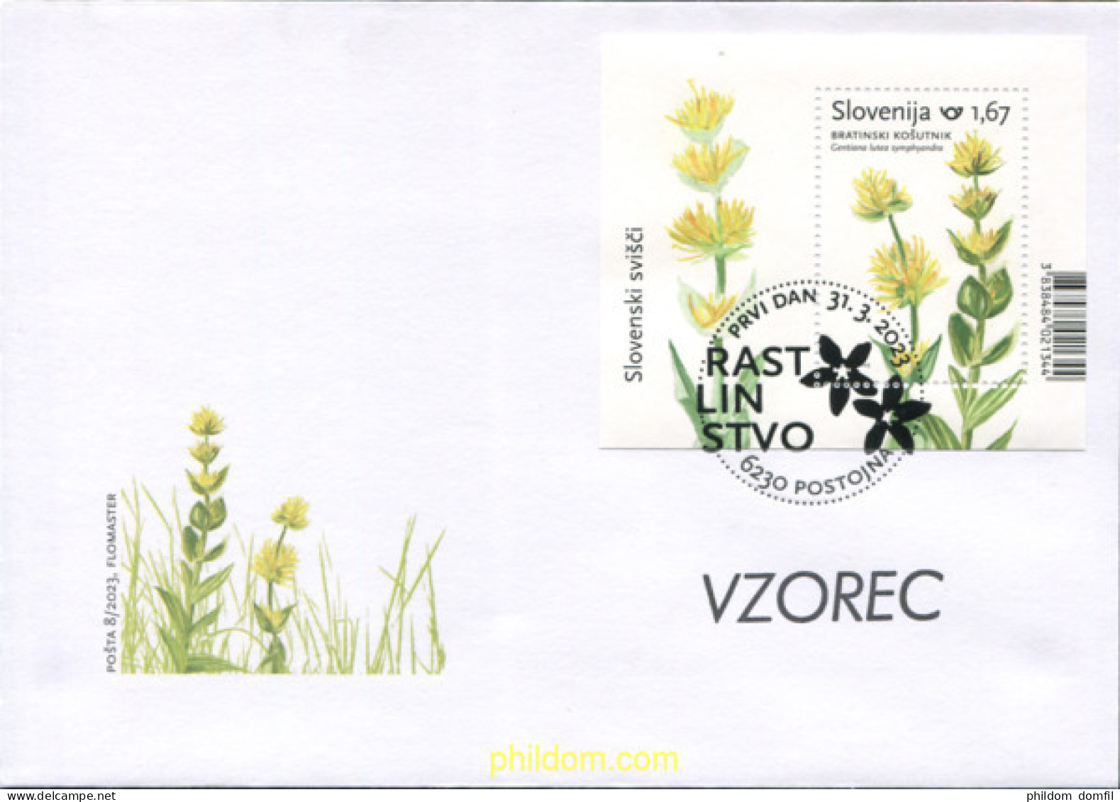 708252 MNH ESLOVENIA 2023 FLORA - Slovénie