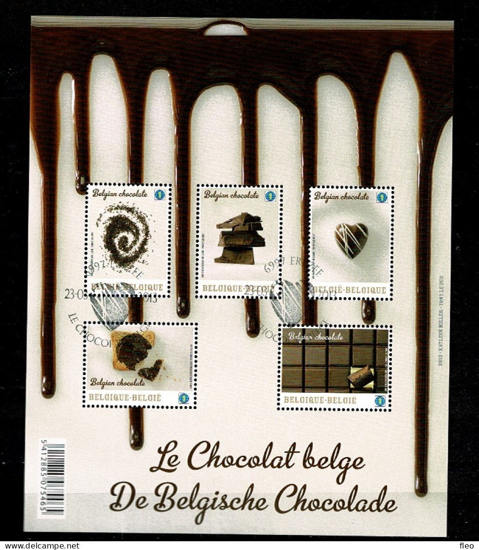 2013 BL206 (4315/4319) Postfris Met 1édag Stempel : HEEL MOOI ! MNH Avec Cachet 1er Jour : Belgische Chocolade-Le Cho... - 2002-… (€)