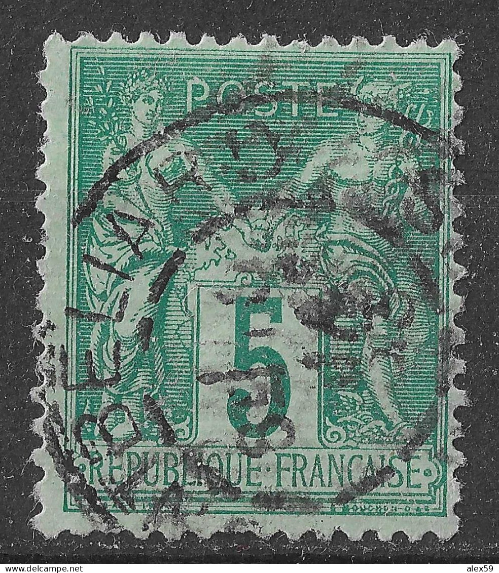 Lot N°90 N°75, Oblitéré Cachet à Date DOUBS MONTBELIARD - 1876-1898 Sage (Type II)