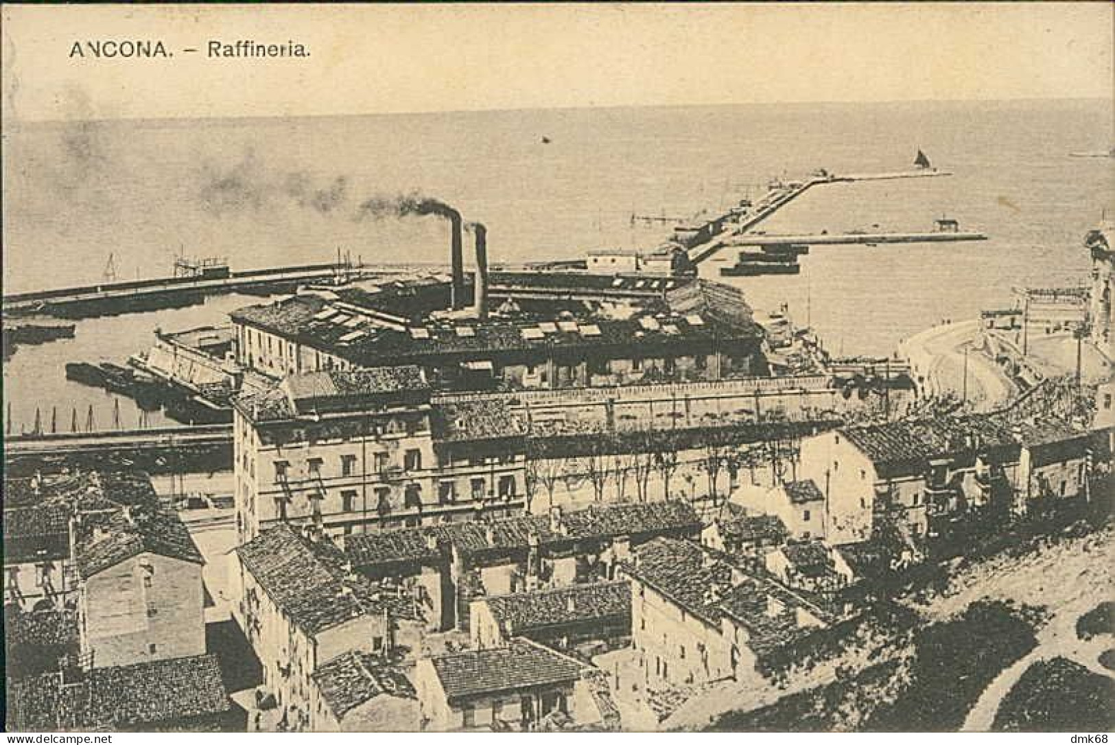 ANCONA - RAFFINERIA - EDIZIONE GRAPHISCHE GESEILSCHAFT - SPEDITA 1909 (20859) - Ancona