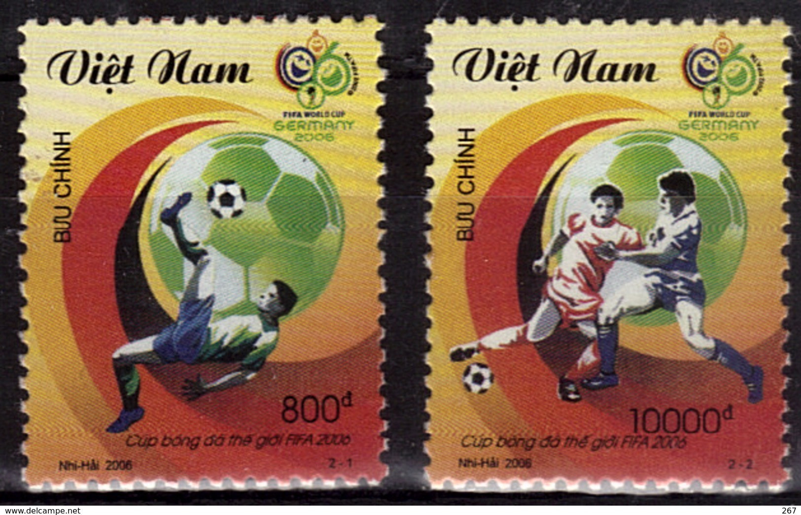 VIETNAM     N °  2249/50    * *   Cup  2006   Football  Soccer  Fussball - 2006 – Deutschland