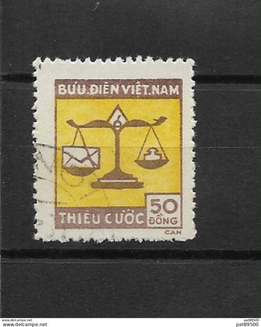 VIET-NAM Du NORD Timbre Taxe 1955 YT N° 1  Oblitéré // Sujet BALANCE // Cote Inconnue RARE +++++OFFRES O.K. - Viêt-Nam