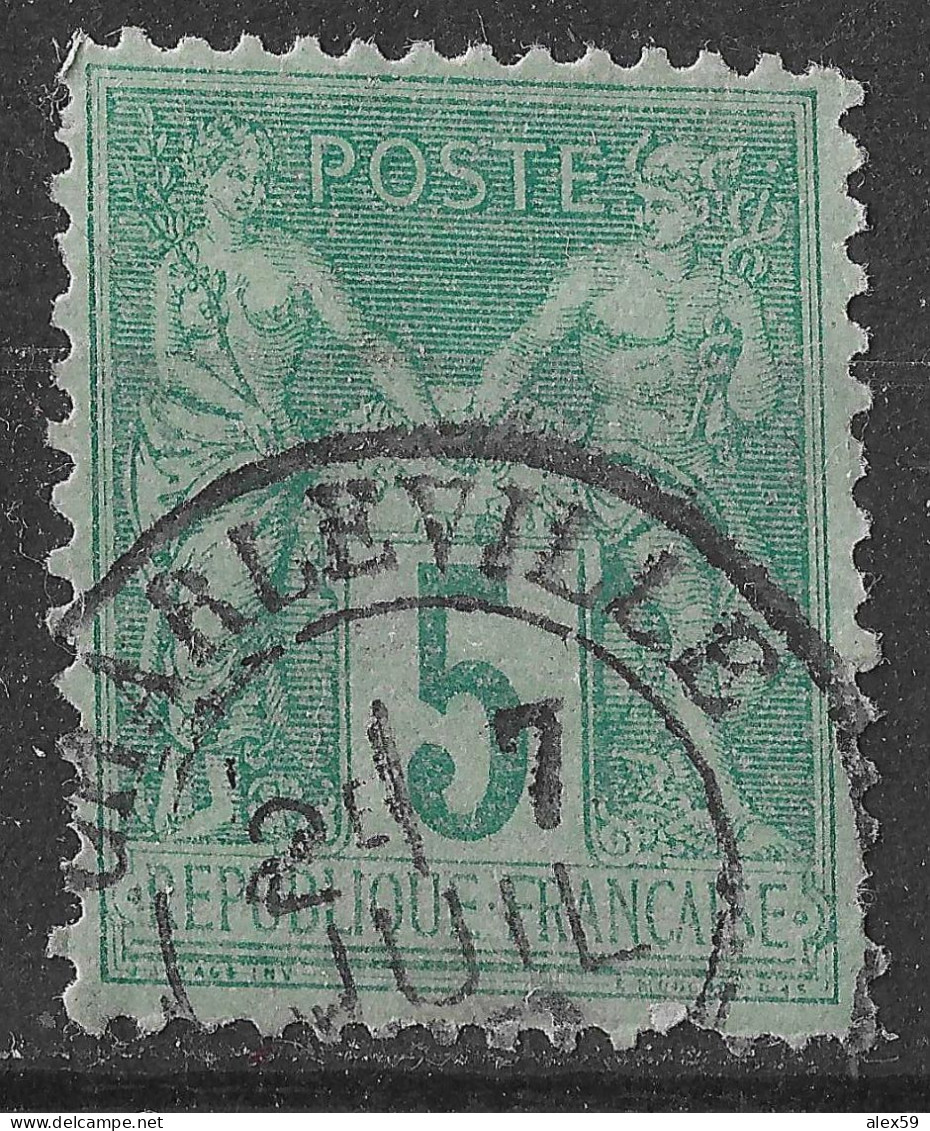 Lot N°91 N°75, Oblitéré Cachet à Date ARDENNES CHARLEVILLE - 1876-1898 Sage (Type II)