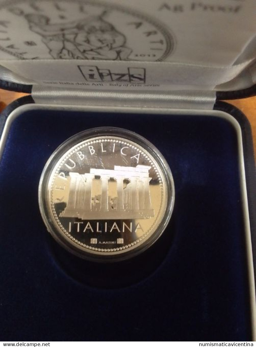 Italia 5 Euro 2013 SELINUNTE SICILIA Italia Delle Arti € Silver Coin UNC PROOF - Italy