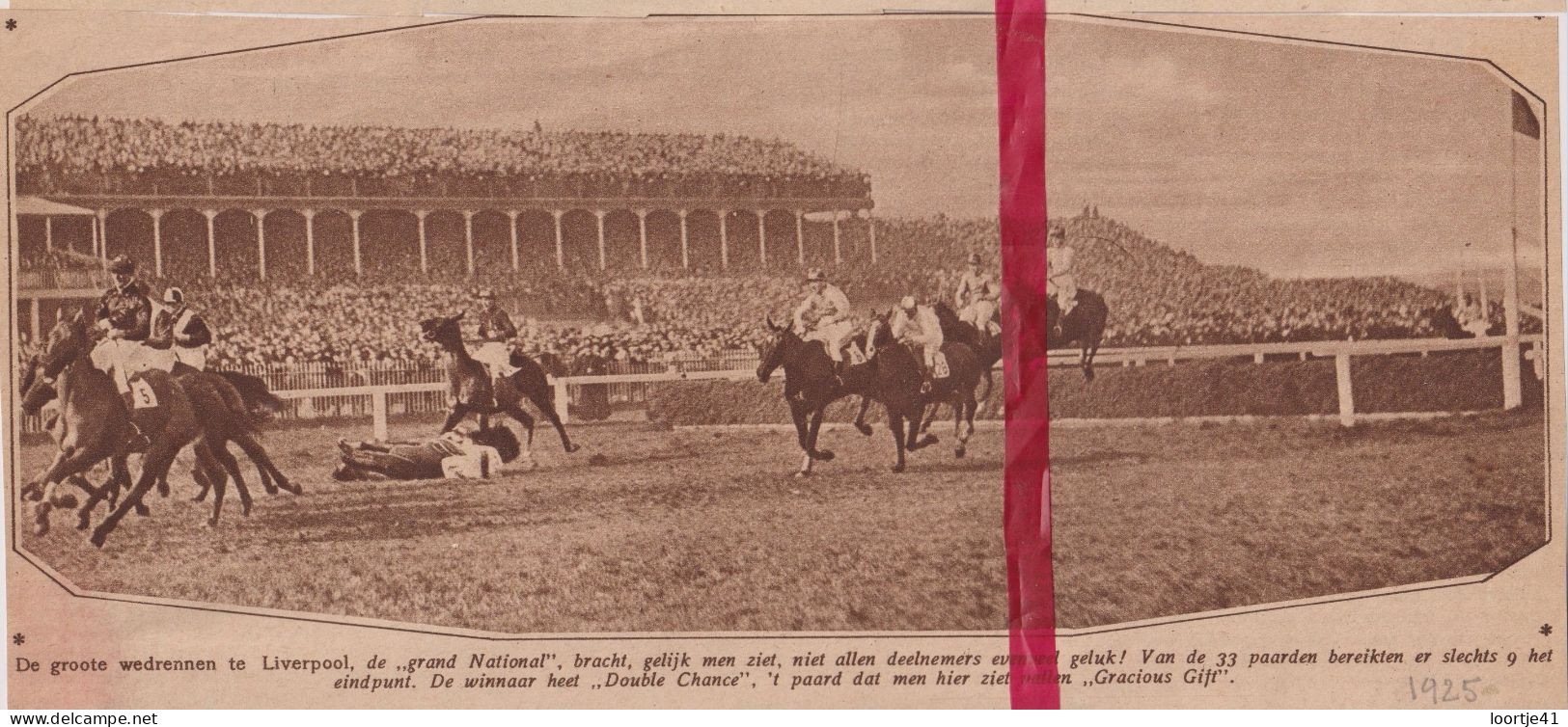 Liverpool - Grand National , Winner Double Chance - Orig. Knipsel Coupure Tijdschrift Magazine - 1925 - Non Classés