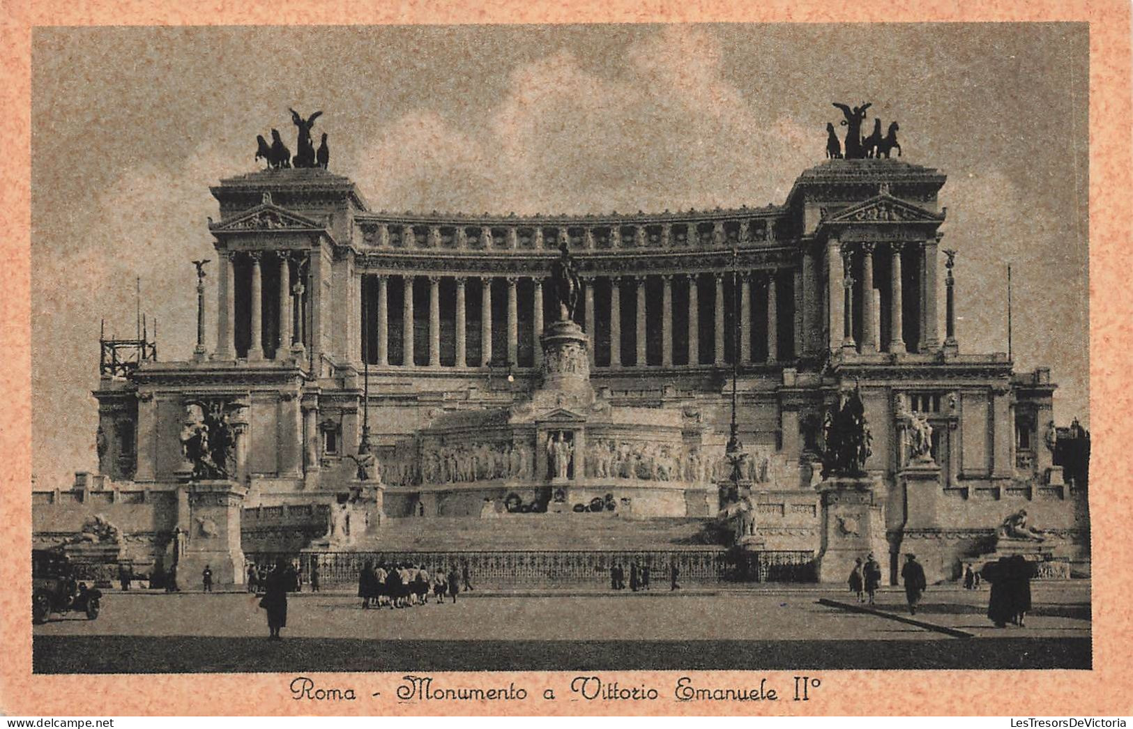 ITALIE - Roma - Monumento A Vittorio Emanuelle II - De L'extérieure - Animé - Carte Postale Ancienne - Altri Monumenti, Edifici