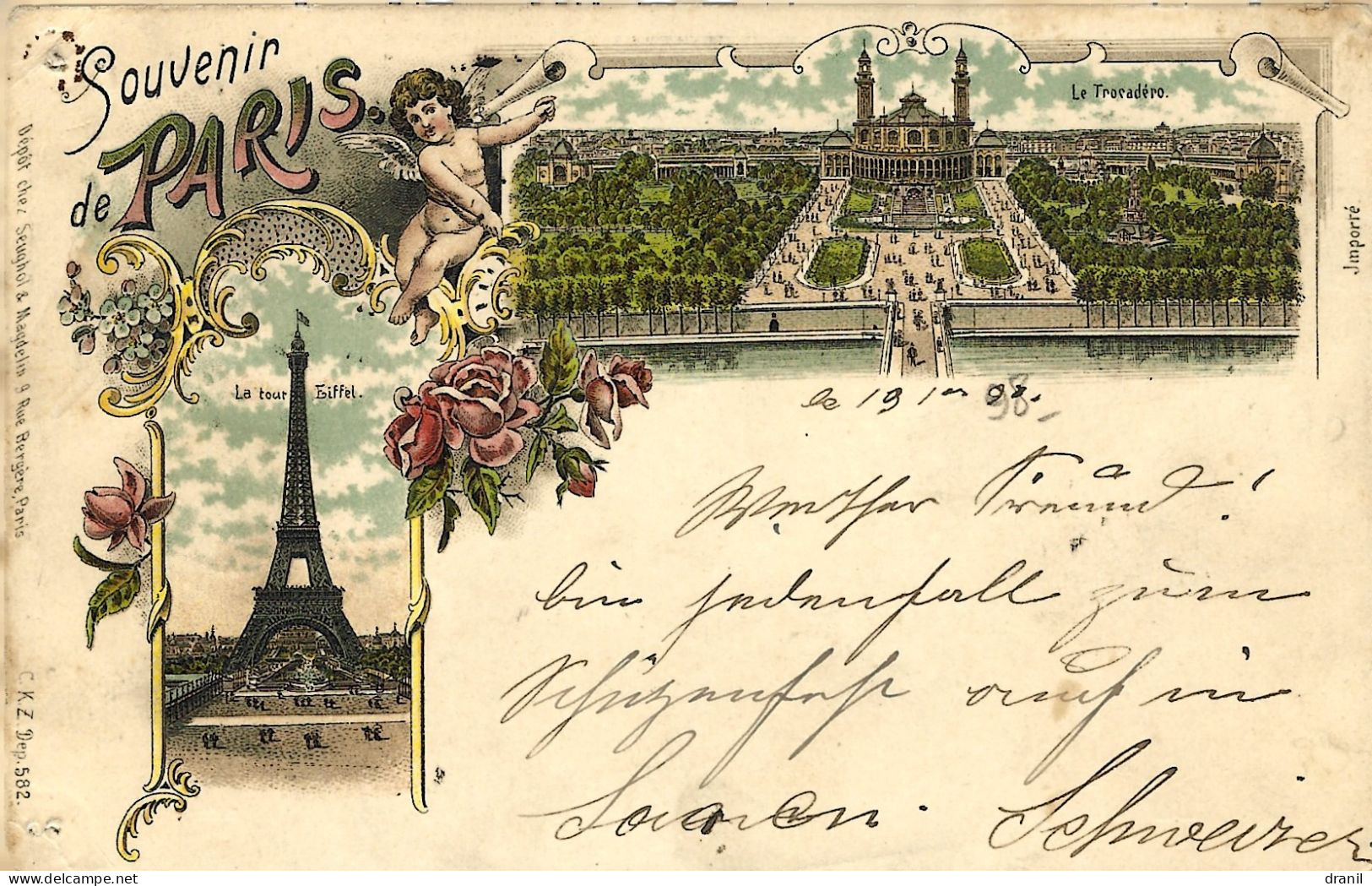 75 - PARIS - SOUVENIR DE PARIS - Précurseur 4 - Otros & Sin Clasificación