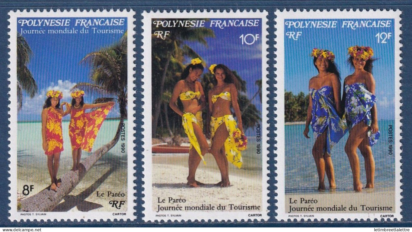 Polynésie Française - YT N° 365 à 367 ** - Neuf Sans Charnière - 1990 - Neufs
