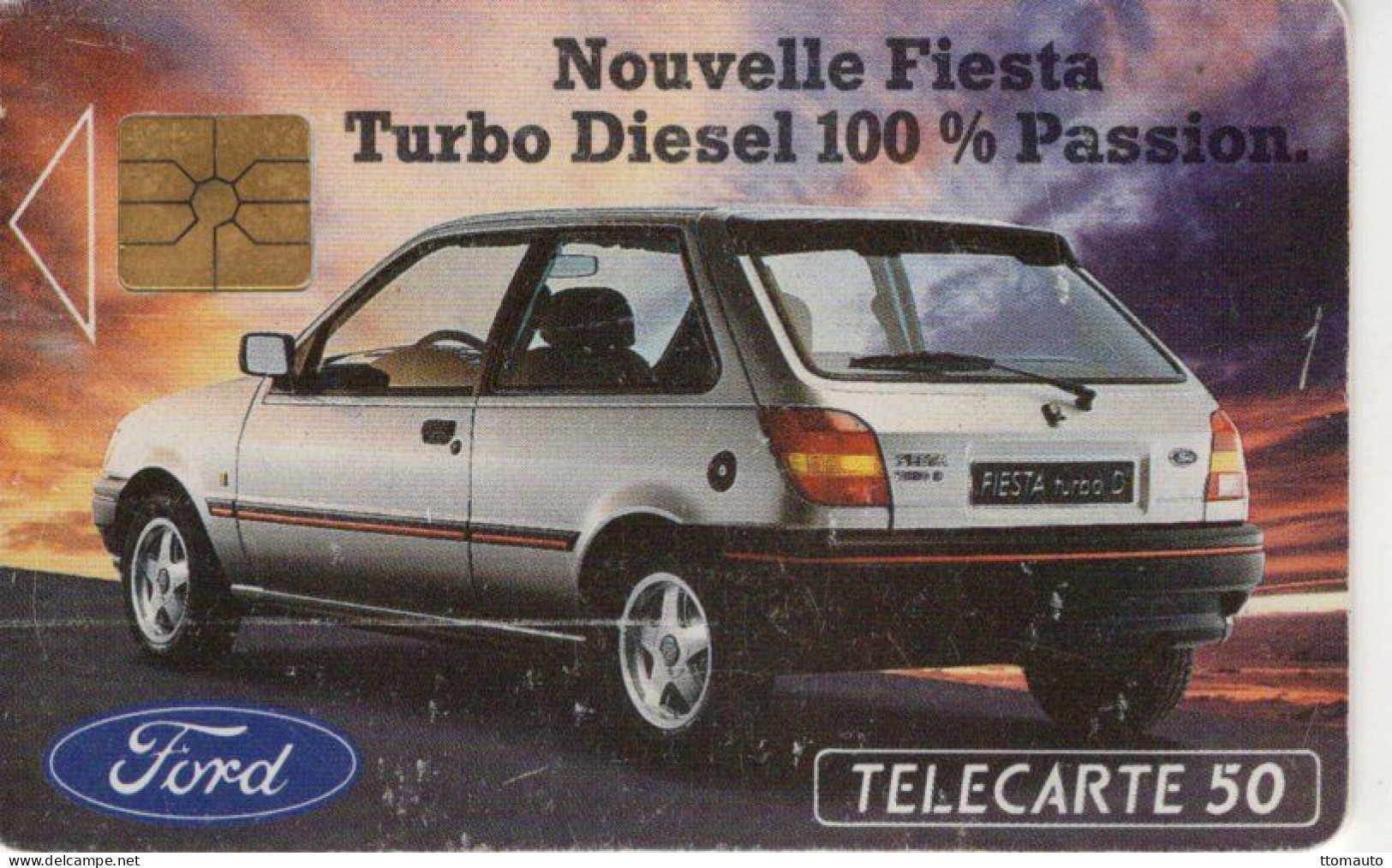 Télécarte France Telecom  -  Nouvelle Ford Fiesta Turbo Diesel  - Used Telecard - Autos