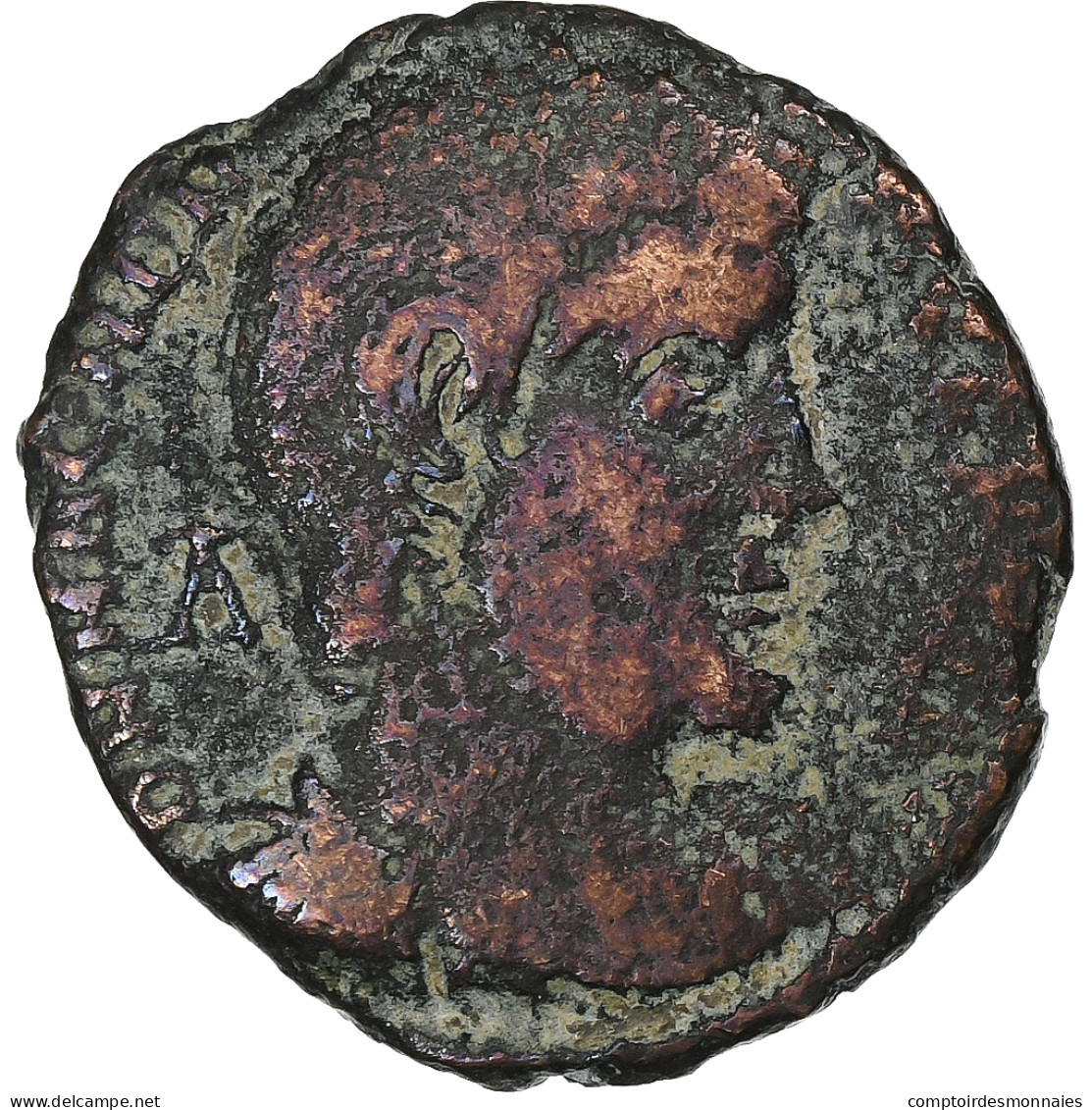 Magnentius, Follis, 350-353, Atelier Incertain, Bronze, B+ - The Christian Empire (307 AD Tot 363 AD)