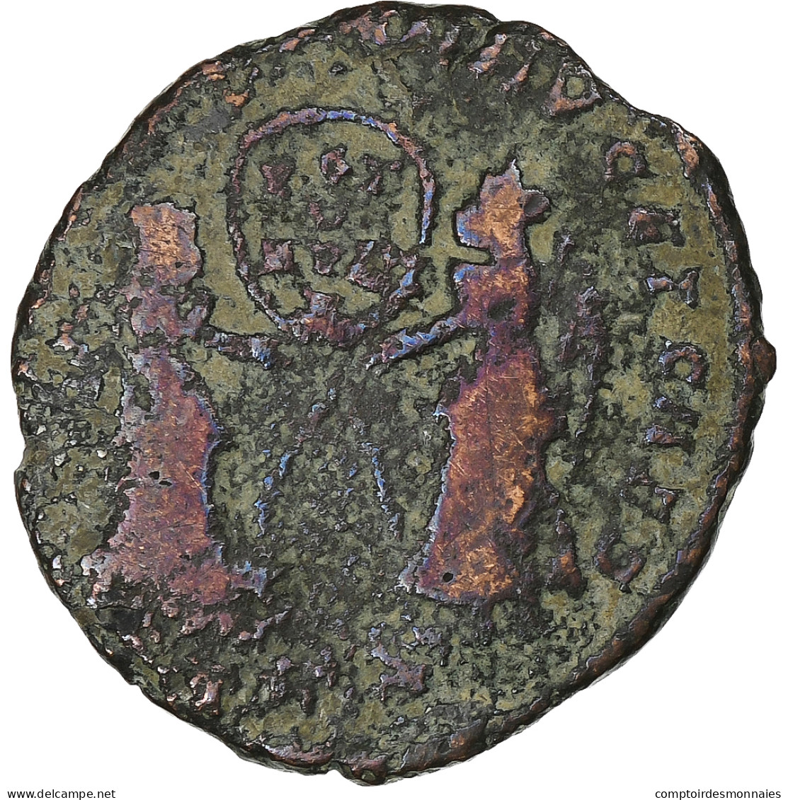 Magnentius, Follis, 350-353, Atelier Incertain, Bronze, B+ - The Christian Empire (307 AD To 363 AD)