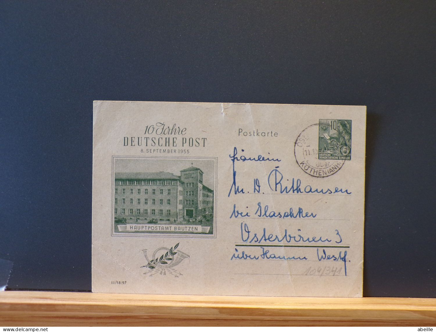 104/541 CP  DDR  1955   2° CHOIX - Cartes Postales - Oblitérées