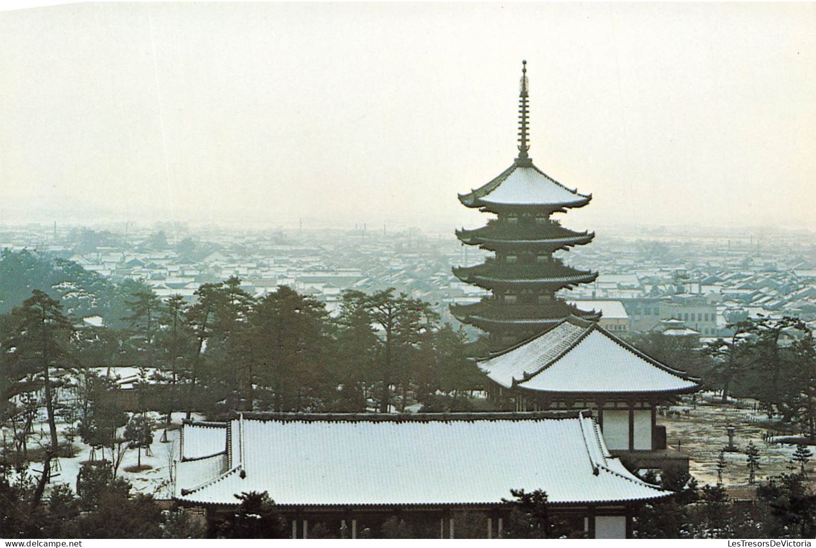 JAPON - Snowy Scene Of Kofukuji Temple - Colorisé - Carte Postale - Other & Unclassified