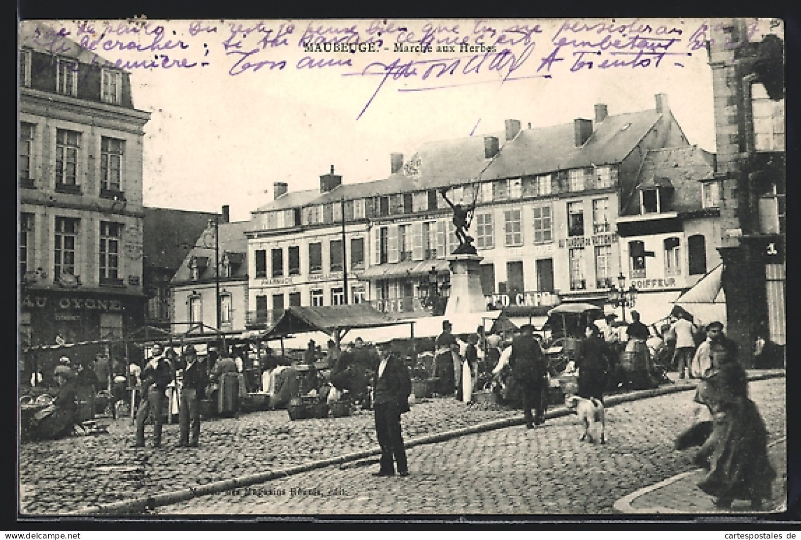 CPA Maubeuge, Marché Aux Herbes  - Maubeuge