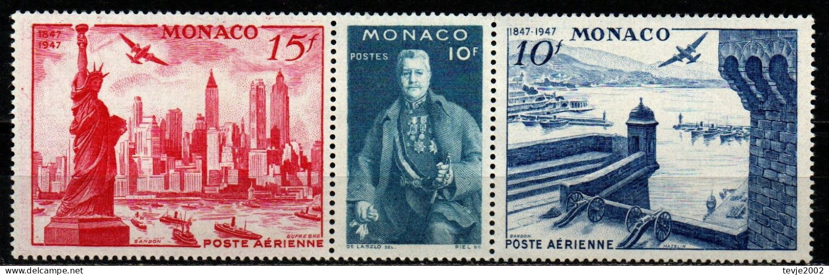 Monaco 1947 - Mi.Nr. 331 + 335/336 - Postfrisch MNH - Neufs