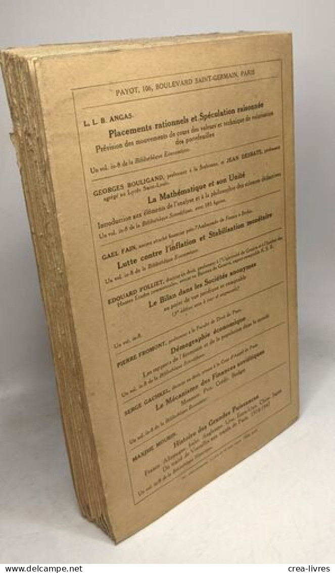 Théorie Générale De L'emploi De L'intérêt Et De La Monnaie Traduit De L'anglais Par Jean De Largentaye - Autres & Non Classés