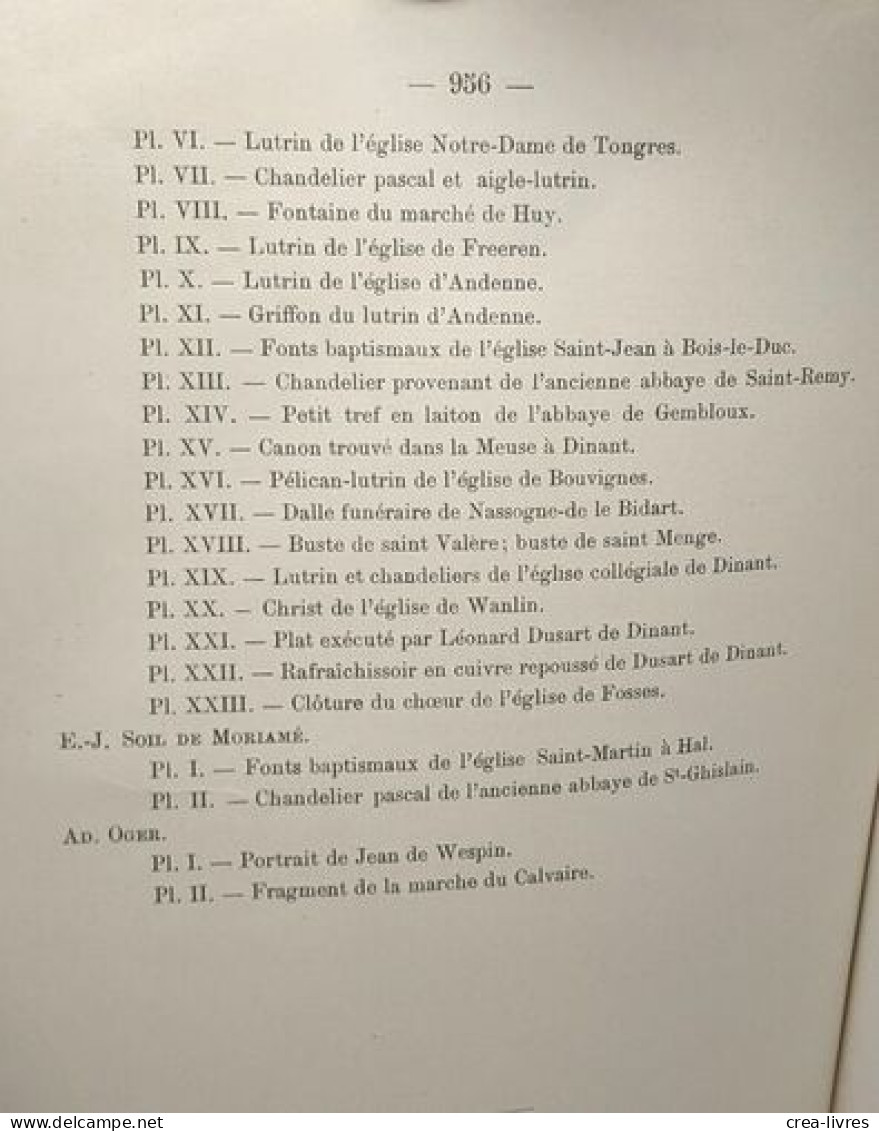 Congrès de Dinant organisé par la société archéologique de Namur 9-13 Août 1903 --- XVIIe session compte rendu - TOME PR