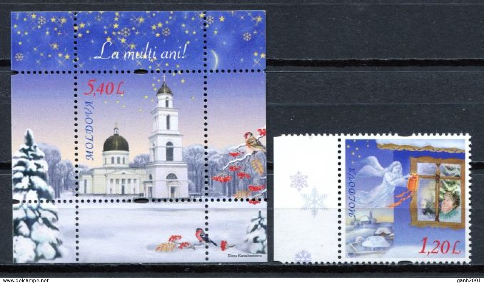 Moldova 2010 Moldavia / Christmas New Year MNH Navidad A&ntilde;o Nuevo Weihnachten Neues Jahr / Hf70  31-8 - Noël