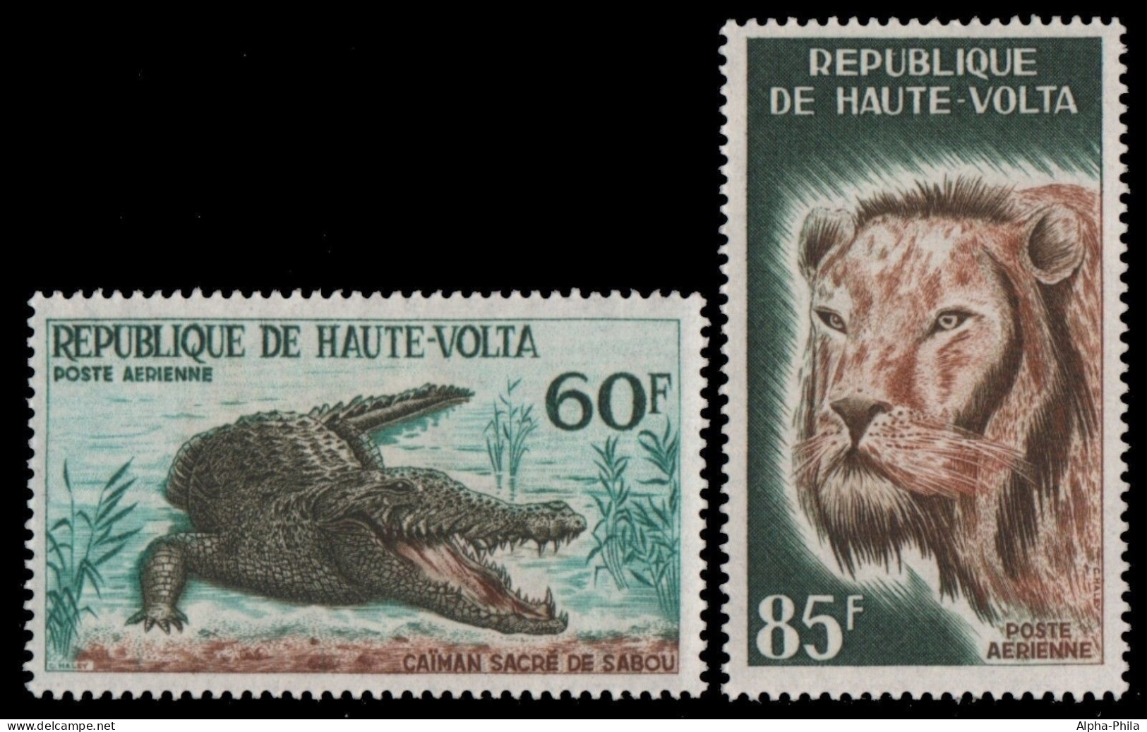 Obervolta 1965 - Mi-Nr. 170-171 ** - MNH - Wildtiere / Wild Animals - Haute-Volta (1958-1984)