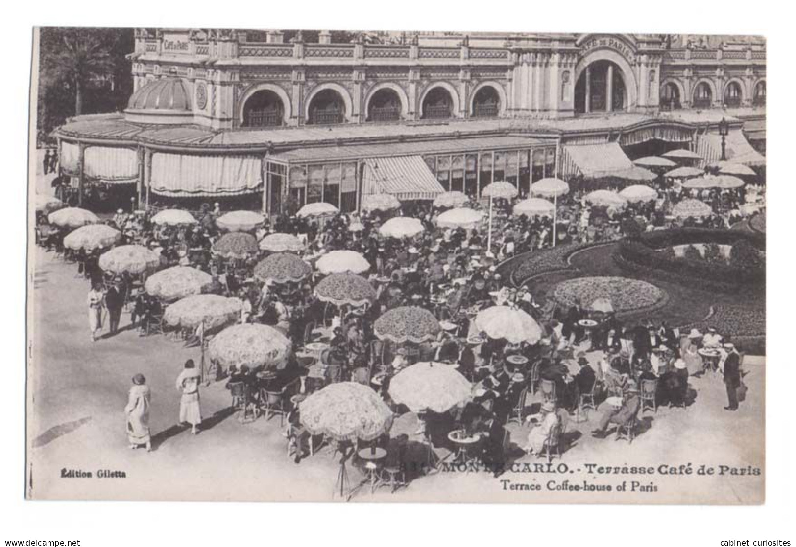 MONTE CARLO - Monaco - Terrasse Café De Paris - Animée - Edition Giletta - Cafés & Restaurants