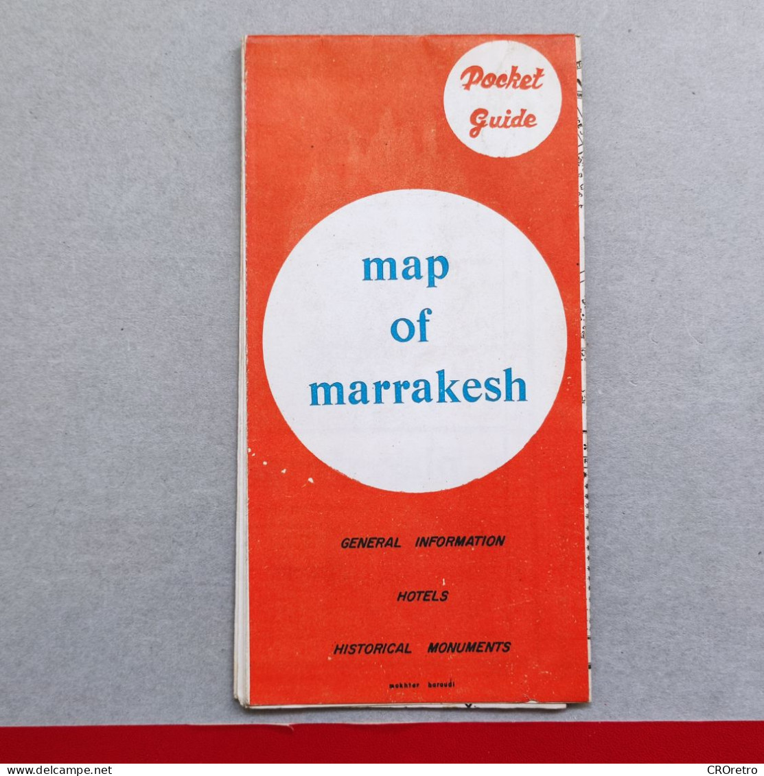 MARRAKESH - MOROCCO / MAROC, Vintage Map, Tourism Brochure, Prospect, Guide (pro3) - Dépliants Touristiques