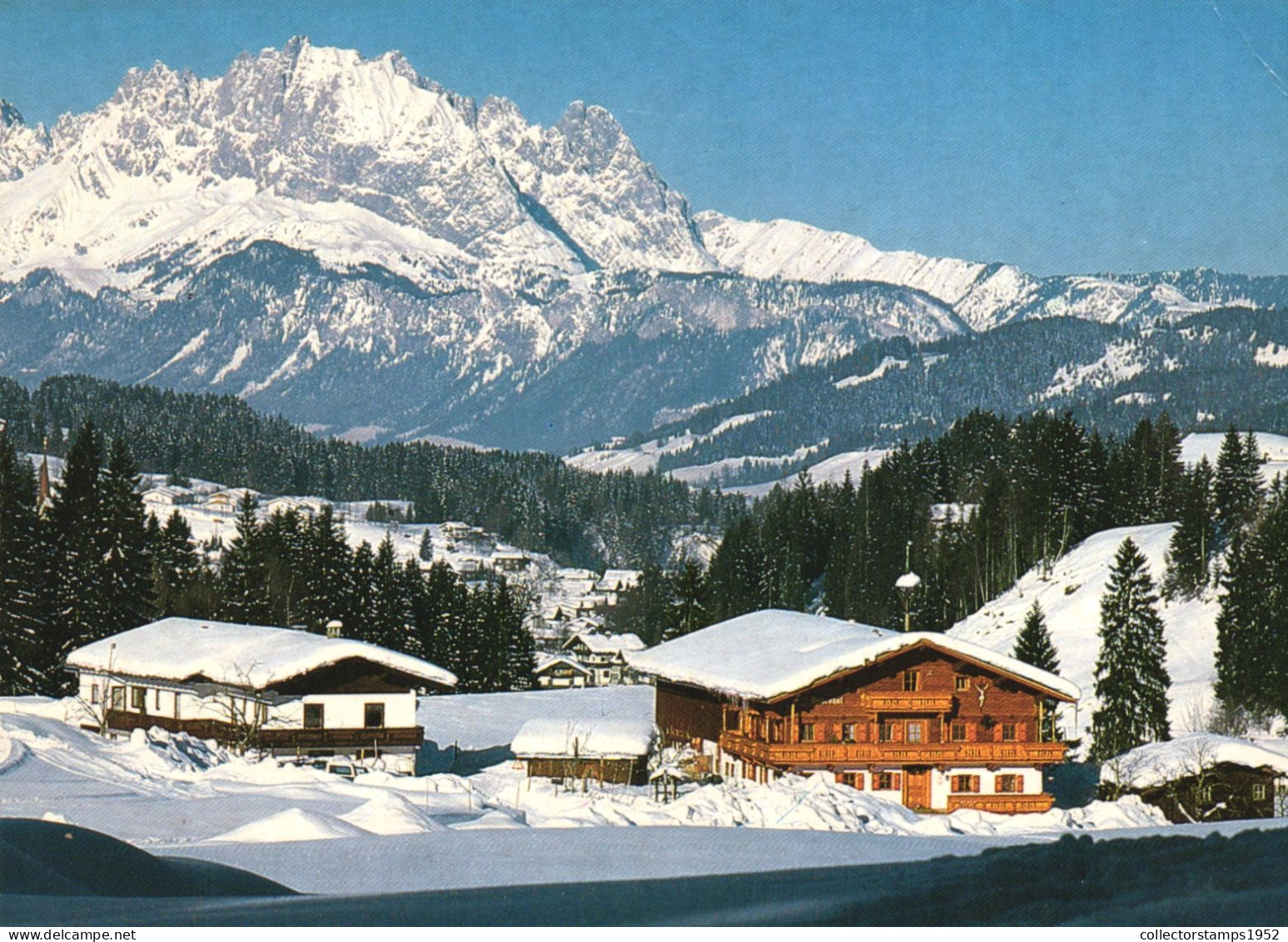 FIEBERBRUNN, TIROL, ARCHITECTURE, MOUNTAIN, AUSTRIA, POSTCARD - Fieberbrunn