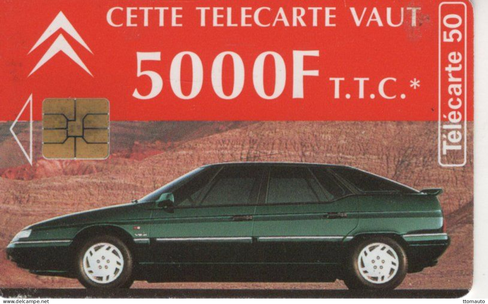 Télécarte  France Telecom -   Citroen XM  - Used Telecard - Cars