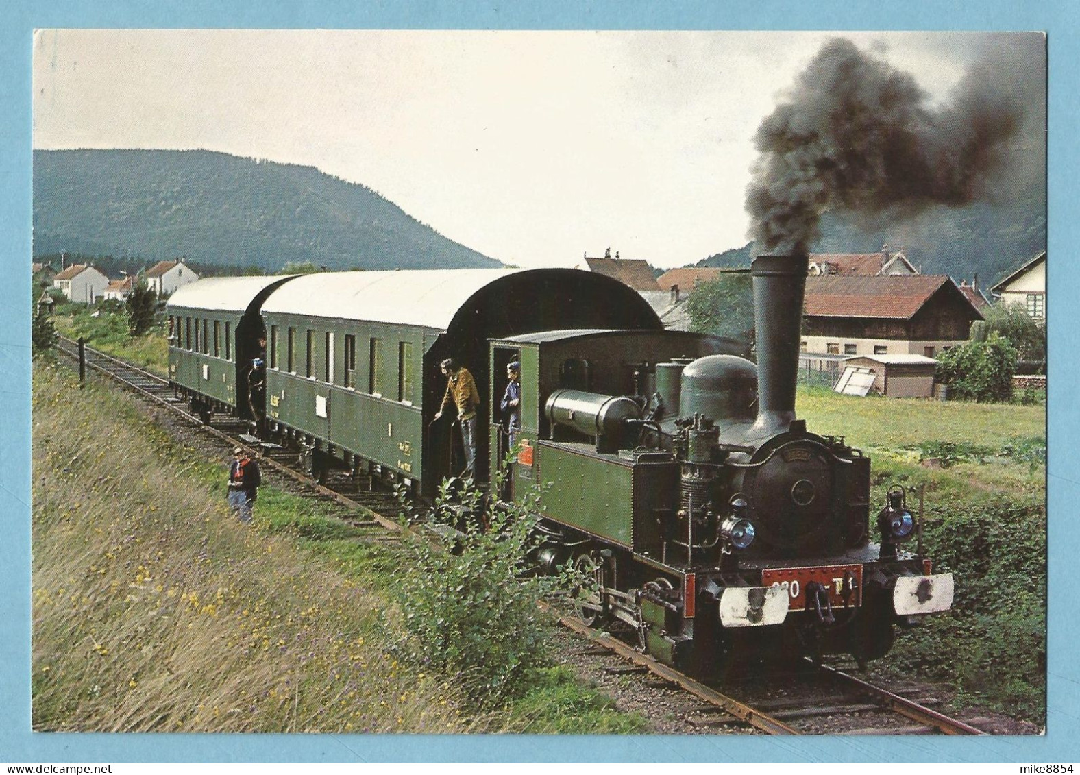 F0117  CP  LE CHEMIN DE FER A VAPEUR DANS LA VALLEE DU RABODEAU (Vosges)   +++++++ - Senones