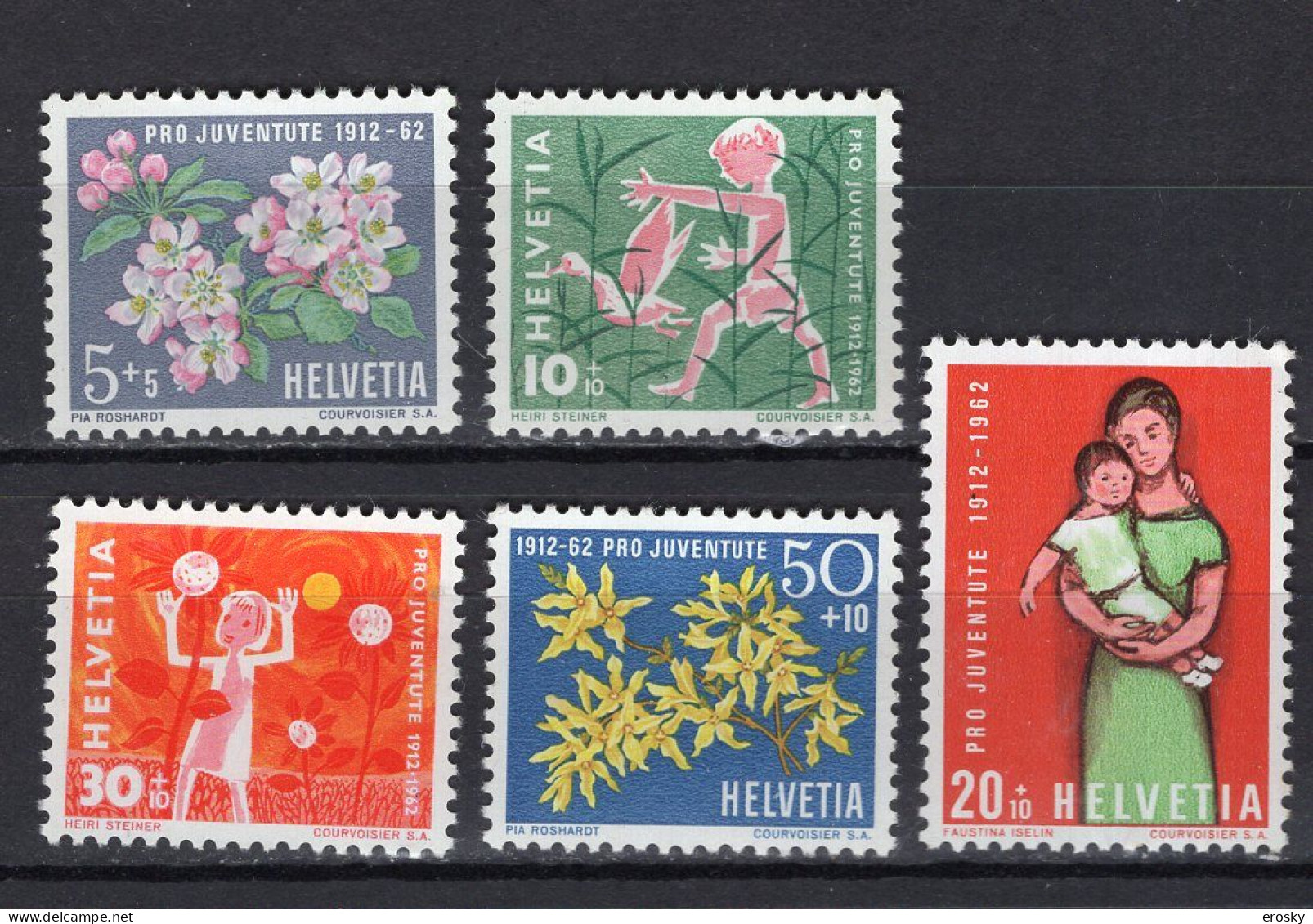 T3741 - SUISSE SWITZERLAND Yv N°700/04 ** Pro Juventute - Unused Stamps