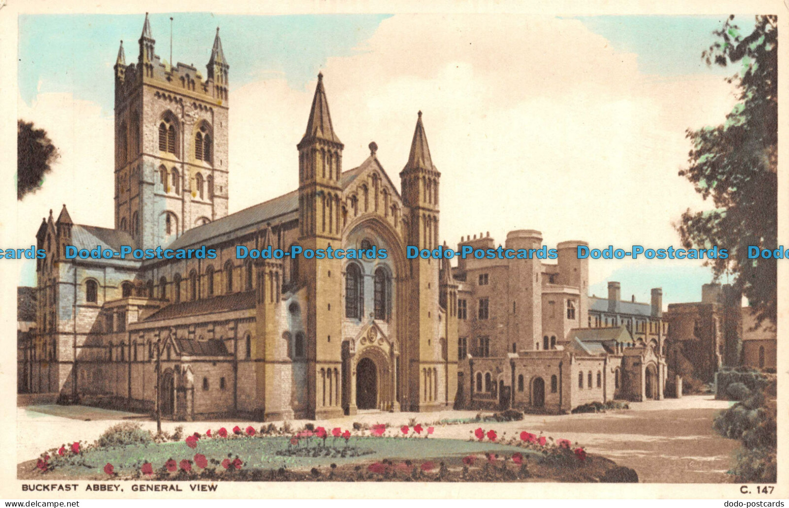 R103303 Buckfast Abbey. General View. Photochrom - Monde