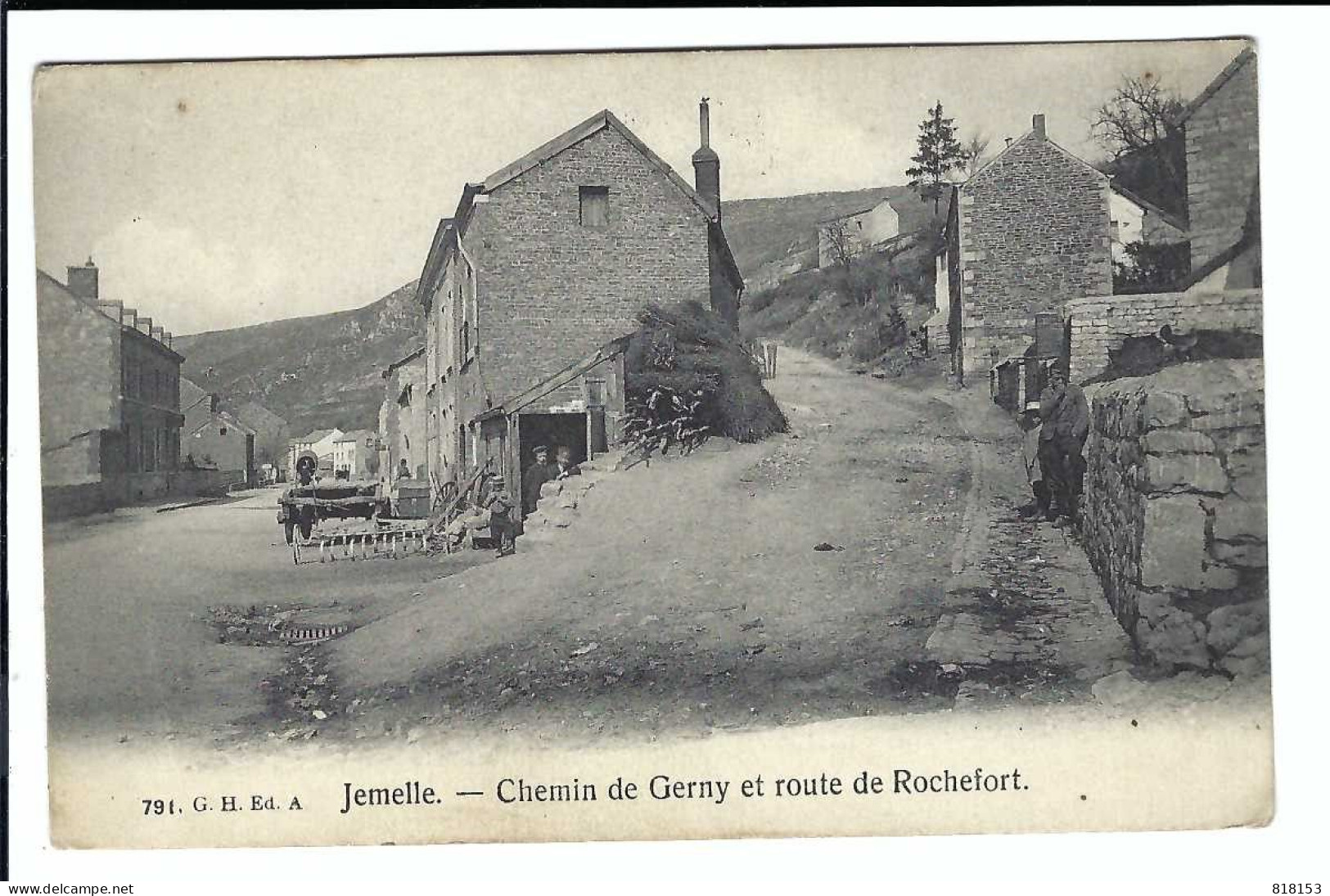 Jemelle  -  Chemin De Gerny Et Route De Rochefort 1921 - Rochefort