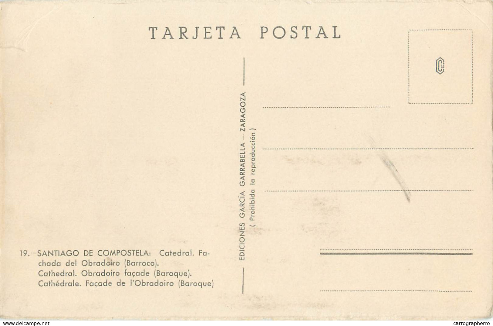 Postcard Spania Santiago De Compostela - Other & Unclassified