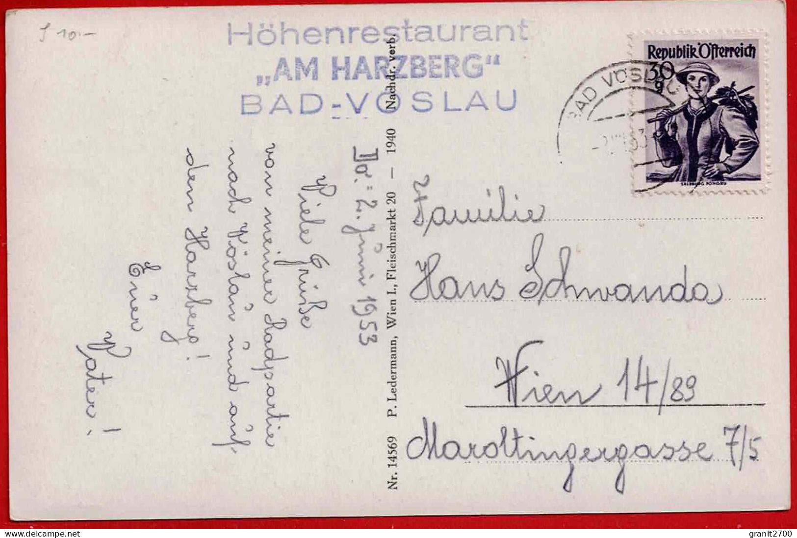 Bad-Vöslau Niederdonau. 1940 - Other & Unclassified