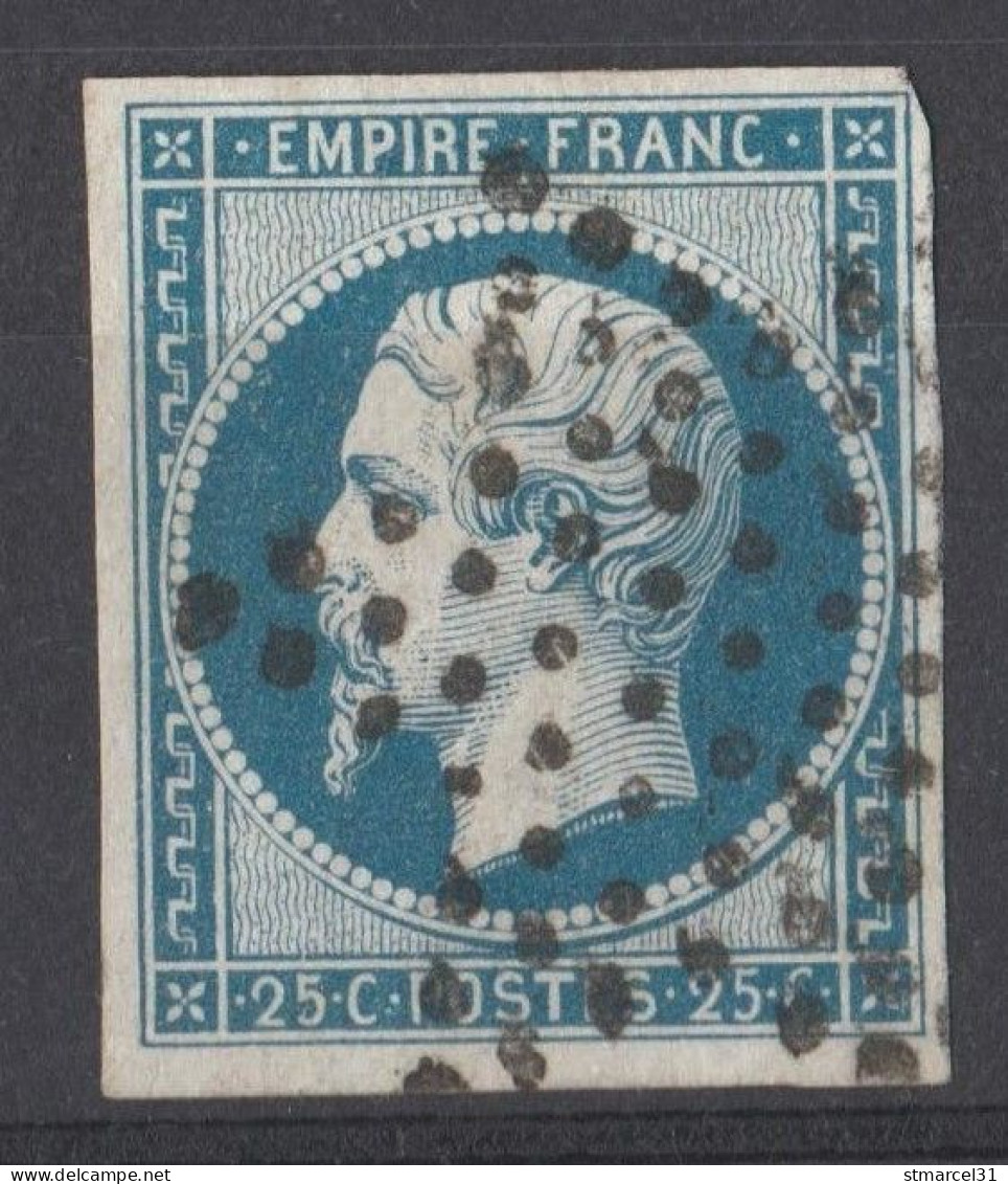 TBE/LUXE N°15 LIMITE BLEU FONCE - 1853-1860 Napoléon III