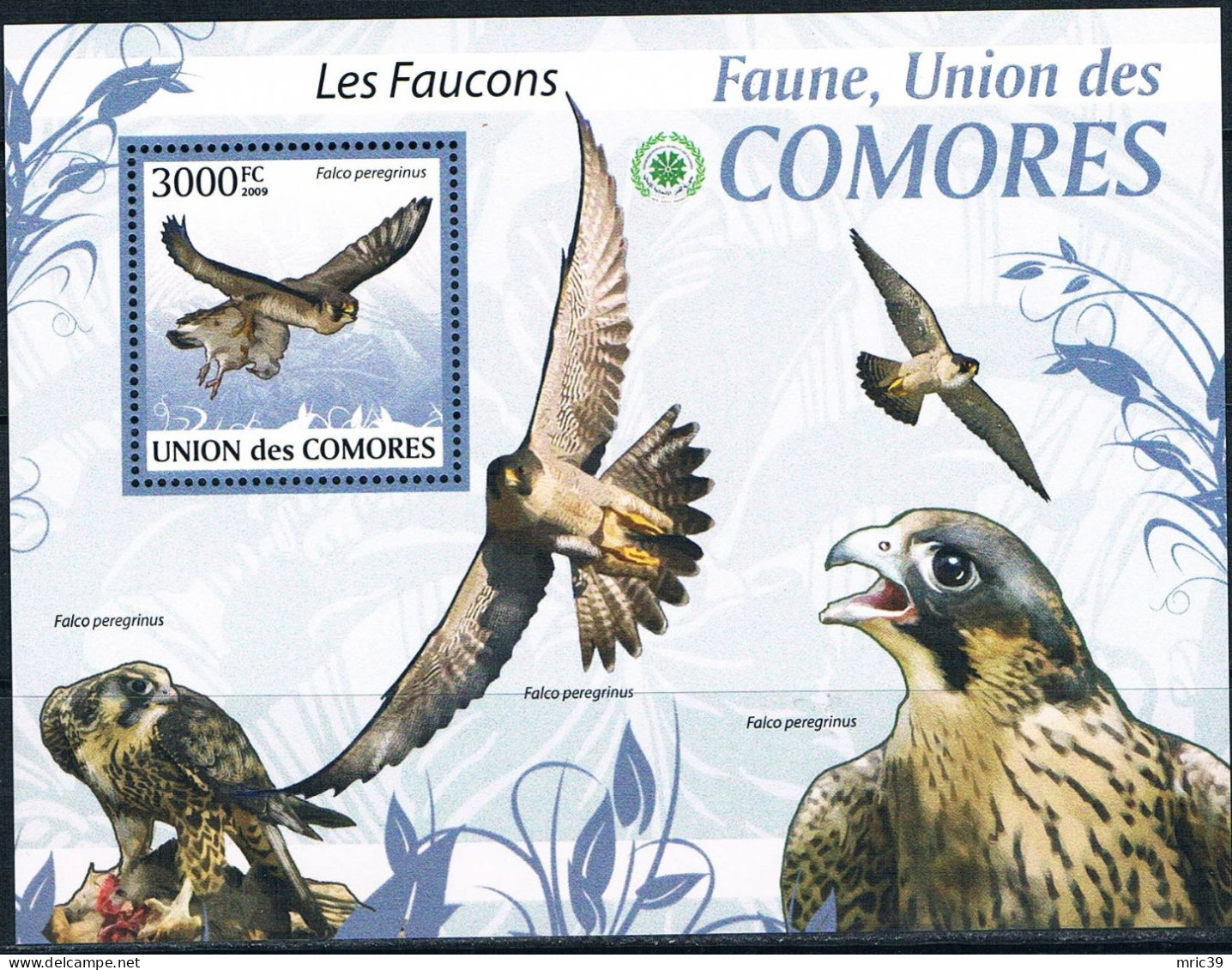 Bloc Sheet Oiseaux Rapaces Aigles Birds Of Prey Eagles Raptors   Neuf  MNH **   Comores 2009 - Aigles & Rapaces Diurnes