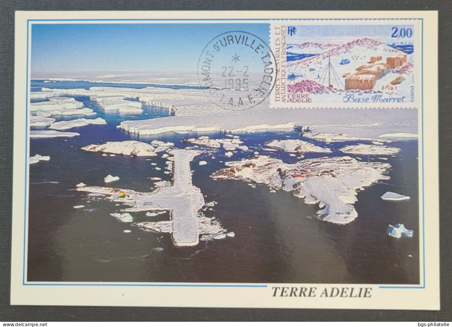 TAAF,  Timbres Numéros 163, 171 Et 172 Oblitérés De Terre Adélie Le 22/2/1995. - Storia Postale